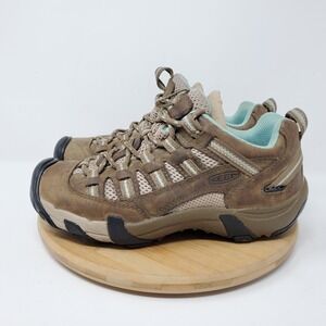 KEEN Alamosa Womens 5 Shoes Low Hiking Trail Lace Up Brown Blue Boot
